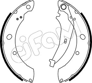 CIFAM 153-481 Bremsbackensatz