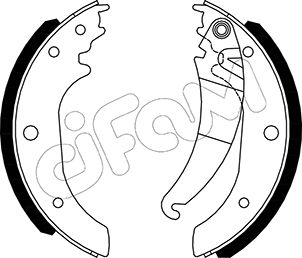 CIFAM 153-489 Bremsbackensatz