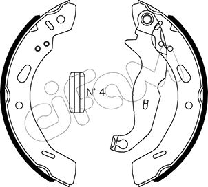 CIFAM 153-490 Bremsbackensatz