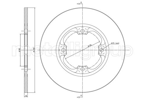 CIFAM 800-012 Bremsscheibe