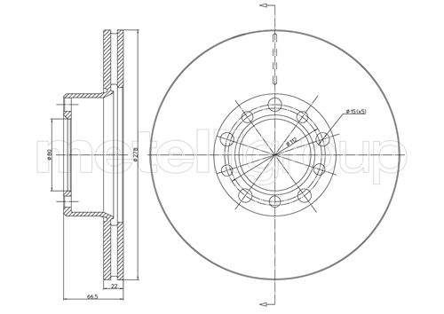 CIFAM 800-047 Bremsscheibe