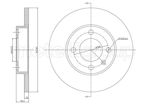 CIFAM 800-053 Bremsscheibe