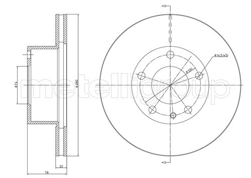 CIFAM 800-060 Bremsscheibe