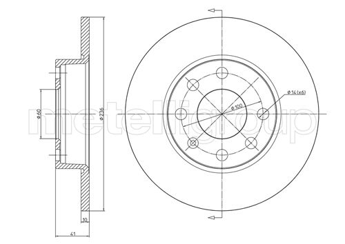 CIFAM 800-071 Bremsscheibe