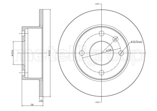 CIFAM 800-072 Bremsscheibe