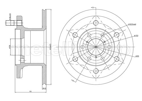 CIFAM 800-079 Bremsscheibe