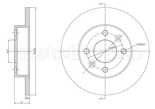 CIFAM 800-082 Bremsscheibe