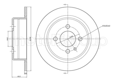 CIFAM 800-084 Bremsscheibe