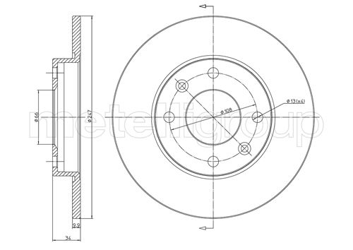 CIFAM 800-100 Bremsscheibe