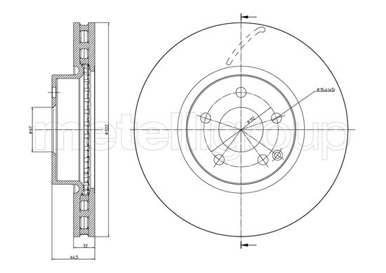 CIFAM 800-1026C Bremsscheibe