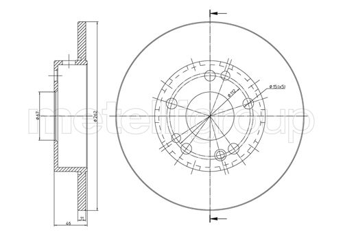 CIFAM 800-103 Bremsscheibe