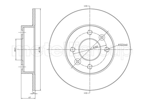 CIFAM 800-107 Bremsscheibe