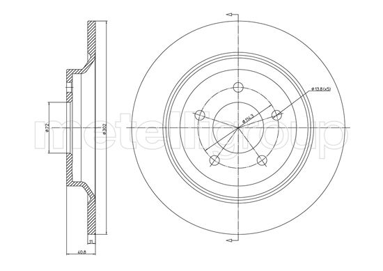 CIFAM 800-1081C Bremsscheibe