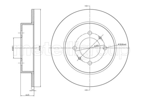 CIFAM 800-1083C Bremsscheibe