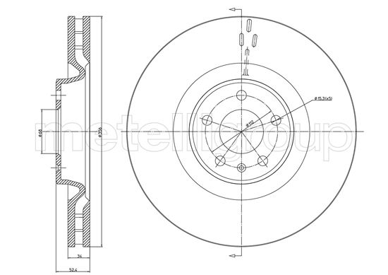 CIFAM 800-1085C Bremsscheibe