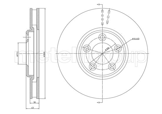 CIFAM 800-1097C Bremsscheibe