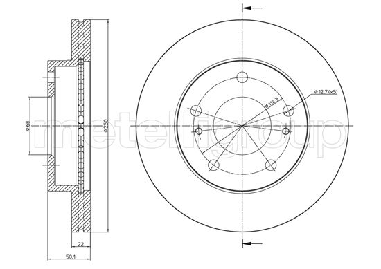 CIFAM 800-1098 Bremsscheibe