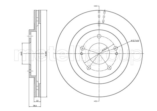 CIFAM 800-1099 Bremsscheibe