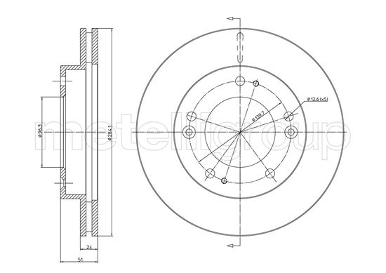 CIFAM 800-1101C Bremsscheibe