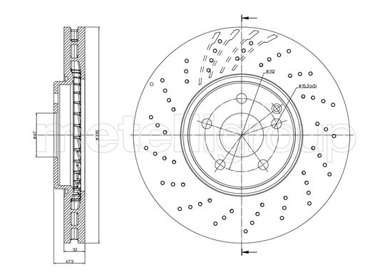 CIFAM 800-1103FC Bremsscheibe