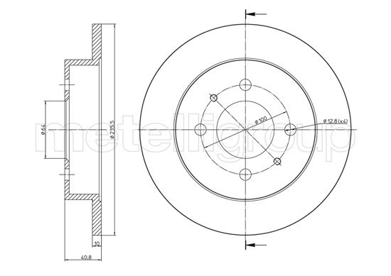 CIFAM 800-1114C Bremsscheibe