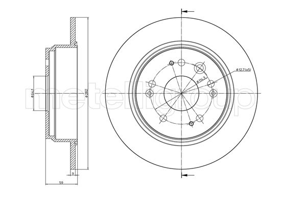 CIFAM 800-1117C Bremsscheibe