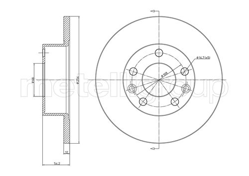 CIFAM 800-112 Bremsscheibe