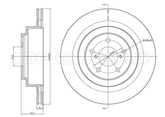 CIFAM 800-1149C Bremsscheibe