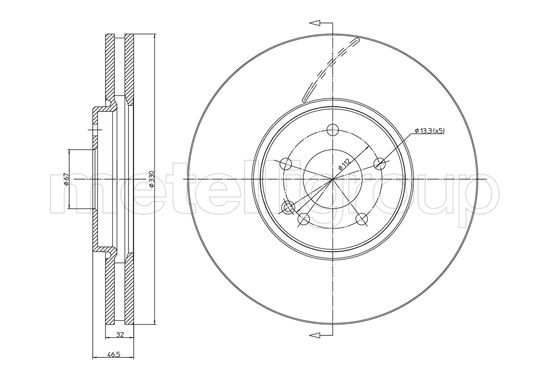 CIFAM 800-1157C Bremsscheibe