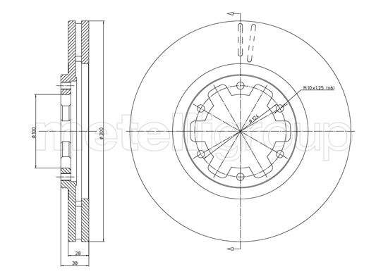 CIFAM 800-1160 Bremsscheibe