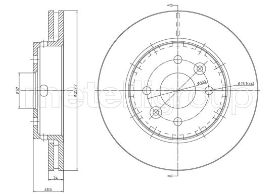 CIFAM 800-1164C Bremsscheibe