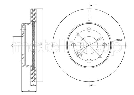 CIFAM 800-1165 Bremsscheibe