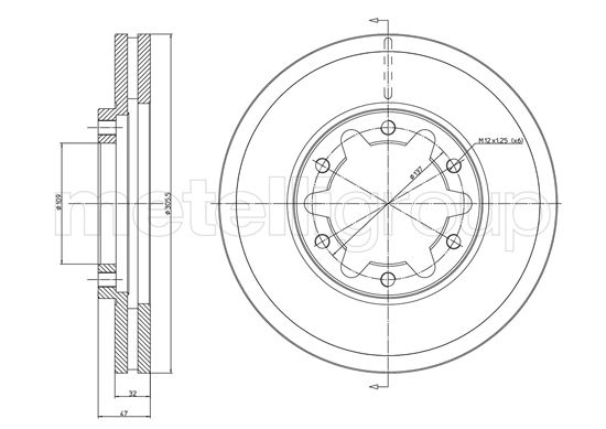 CIFAM 800-1175 Bremsscheibe