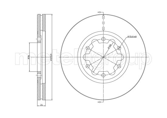 CIFAM 800-1190 Bremsscheibe