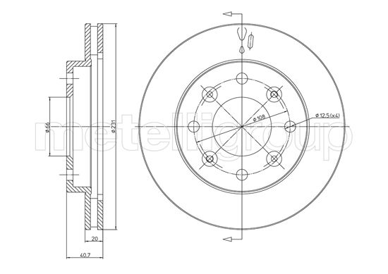 CIFAM 800-1194 Bremsscheibe