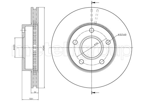 CIFAM 800-120 Bremsscheibe