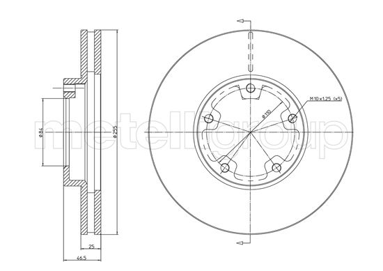 CIFAM 800-1201 Bremsscheibe