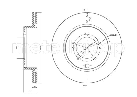 CIFAM 800-1230C Bremsscheibe