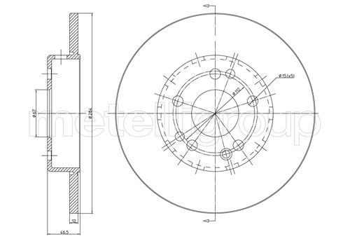 CIFAM 800-124C Bremsscheibe