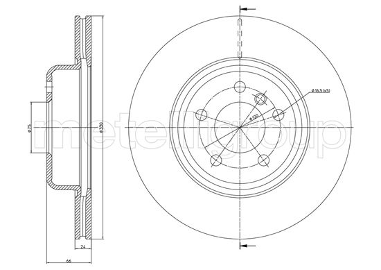 CIFAM 800-1253C Bremsscheibe