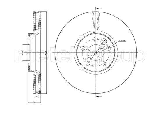 CIFAM 800-1272C Bremsscheibe