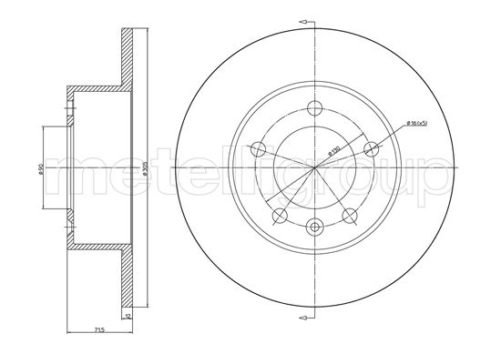 CIFAM 800-1287C Bremsscheibe