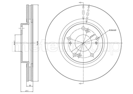 CIFAM 800-1324C Bremsscheibe