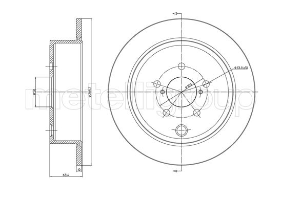 CIFAM 800-1337C Bremsscheibe