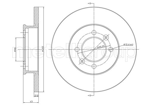 CIFAM 800-136 Bremsscheibe