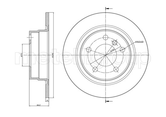 CIFAM 800-1366C Bremsscheibe