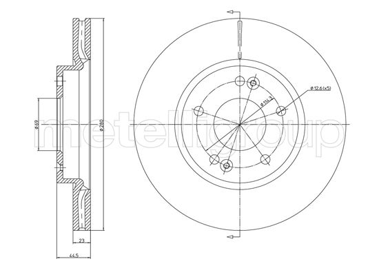 CIFAM 800-1377C Bremsscheibe