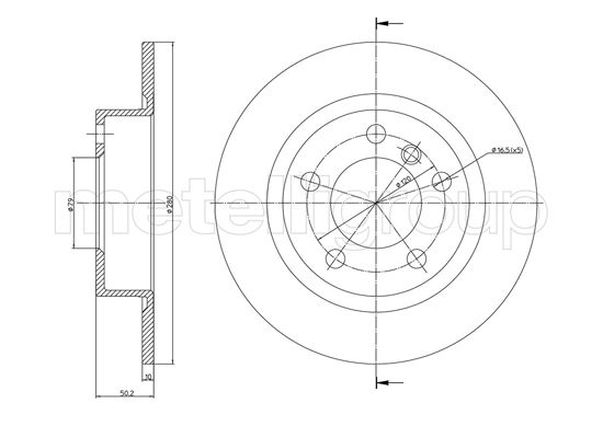 CIFAM 800-1379C Bremsscheibe