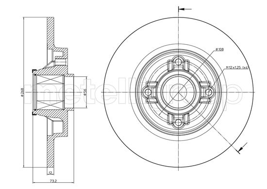 CIFAM 800-1395 Bremsscheibe