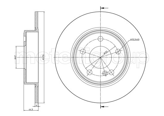 CIFAM 800-1437C Bremsscheibe